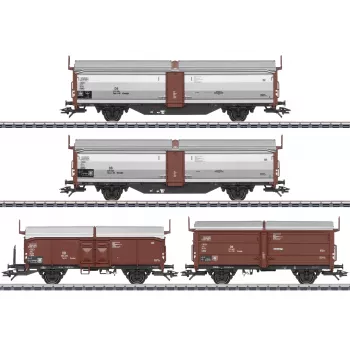 Märklin Tbes-t-66 sada vozňov s posuvnou strechou/stenou (47301)