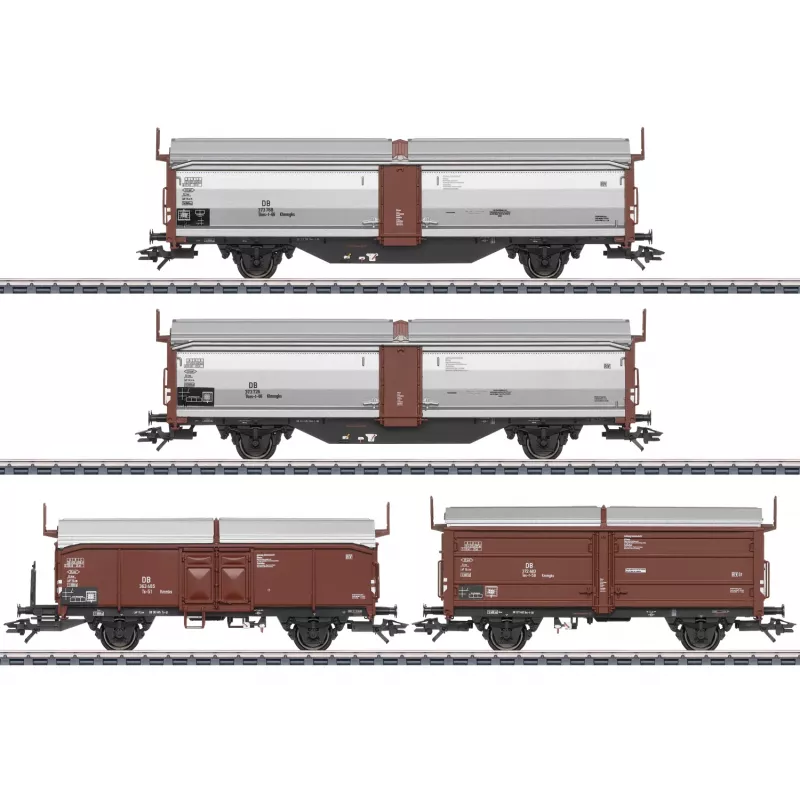 Märklin Tbes-t-66 sada vozňov s posuvnou strechou/stenou (47301)