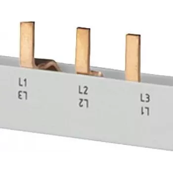 SIEMENS kolíková zbernica 4x3-fázy 5ST3645, 12 modulov, 63 A, 400 V, 10 mm², plne izolovaná
