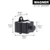 Wagner design yourself vešiak na oblečenie WH 2099 s 1 háčikom, čierna, 2 kusy 15209902