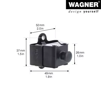 Wagner design yourself vešiak na oblečenie WH 2099 s 1 háčikom, čierna, 2 kusy 15209902