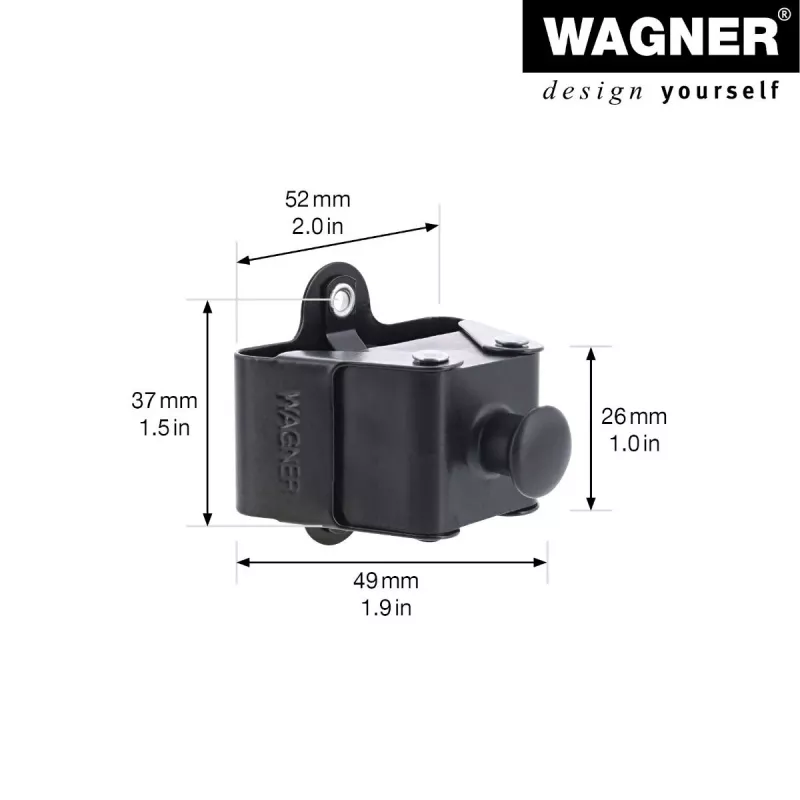 Wagner design yourself vešiak na oblečenie WH 2099 s 1 háčikom, čierna, 2 kusy 15209902