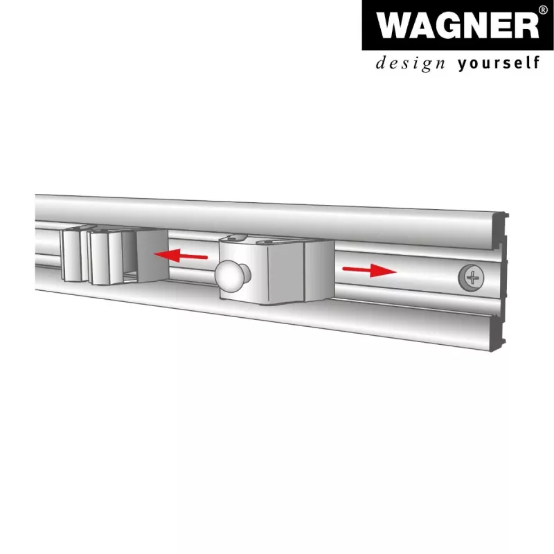 Wagner design yourself vešiak na oblečenie WH 2099 s 1 háčikom, čierna, 2 kusy 15209902