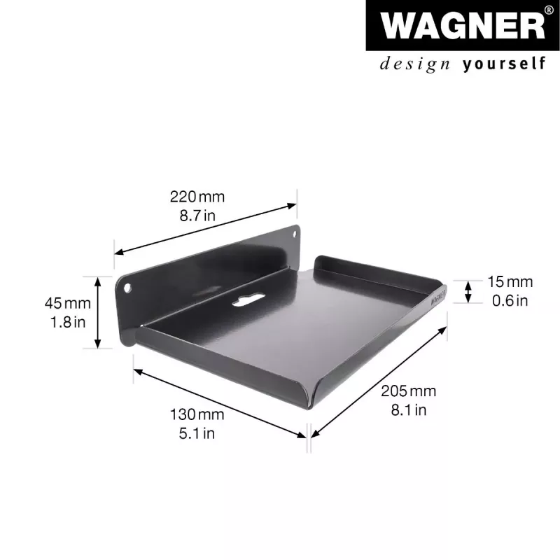 Wagner design yourself nástenný držiak WH 2088 čierny (15208801)
