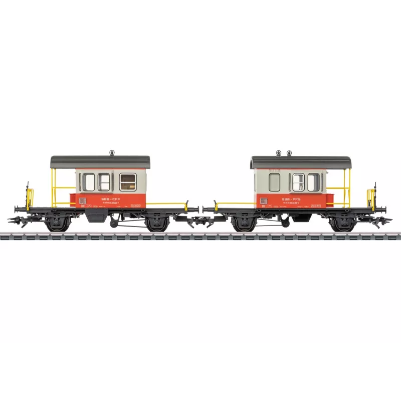 Märklin 46850 H0 SBB Sputnik sada vozňov s posuvnými stenami, 2 vozne