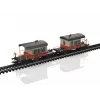 Märklin 46850 H0 SBB Sputnik sada vozňov s posuvnými stenami, 2 vozne