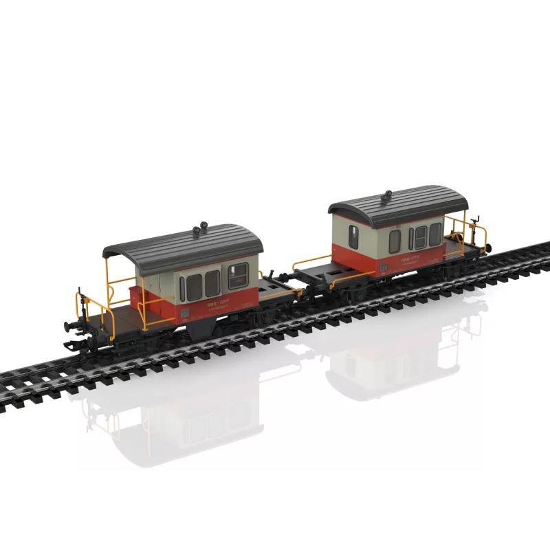 Märklin 46850 H0 SBB Sputnik sada vozňov s posuvnými stenami, 2 vozne