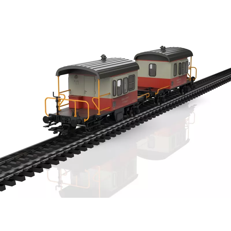 Märklin 46850 H0 SBB Sputnik sada vozňov s posuvnými stenami, 2 vozne