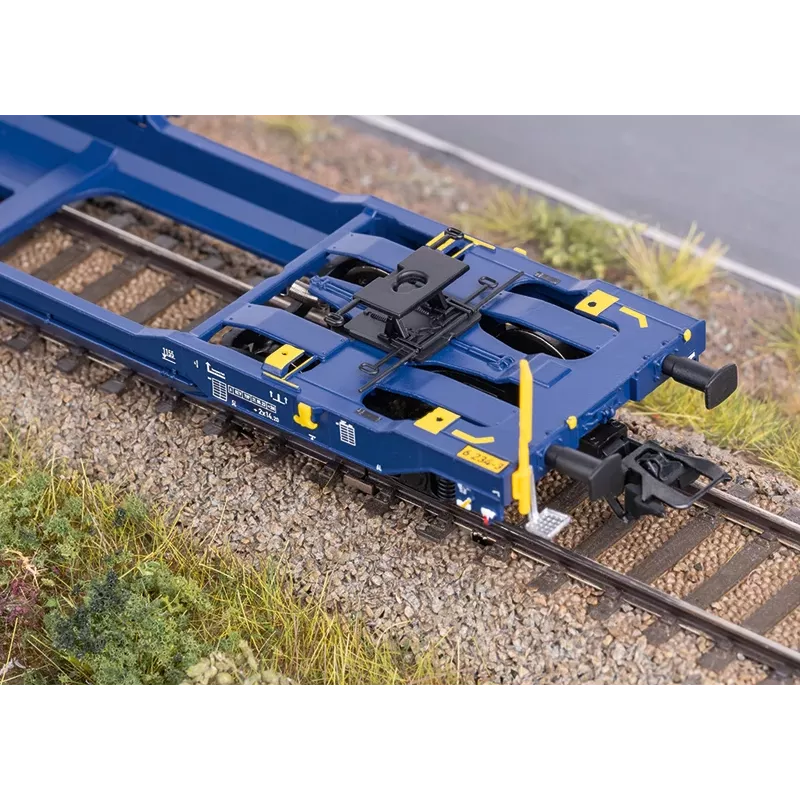 Märklin 47474 Sdggmrss dvojitý kapsový vozeň H0 mierka 1:87 kobaltovo modrá 393 mm