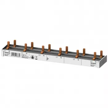 SIEMENS 5ST36760 kolíková zbernica 10mm² 1P+N 12 modulov, 6 AFDD + 6 komponentov