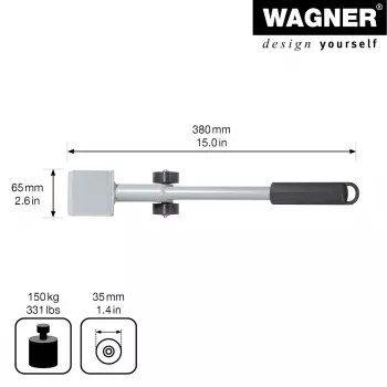 Wagner design yourself MM 4121 Zdvihák nábytku, strieborný, 38 cm (20412101)
