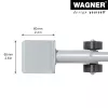 Wagner design yourself MM 4121 Zdvihák nábytku, strieborný, 38 cm (20412101)
