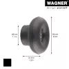 Wagner Design Yourself DOT vešiak na oblečenie GH 0202, 1 háčik, čierna 17020221