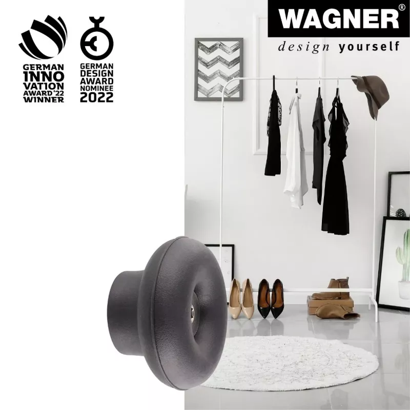 Wagner Design Yourself DOT vešiak na oblečenie GH 0202, 1 háčik, čierna 17020221