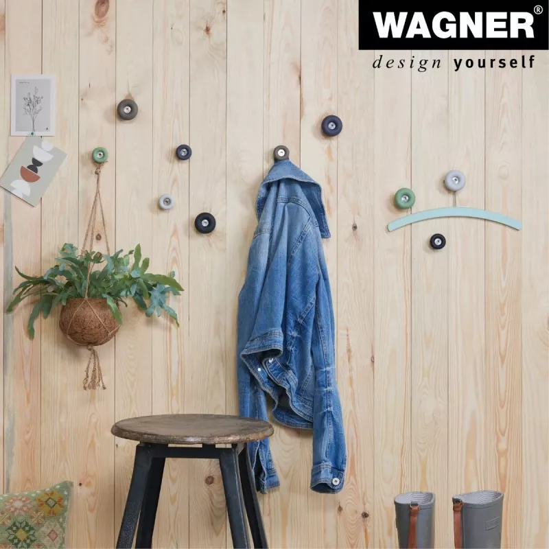 Wagner Design Yourself DOT vešiak na oblečenie GH 0202, 1 háčik, čierna 17020221