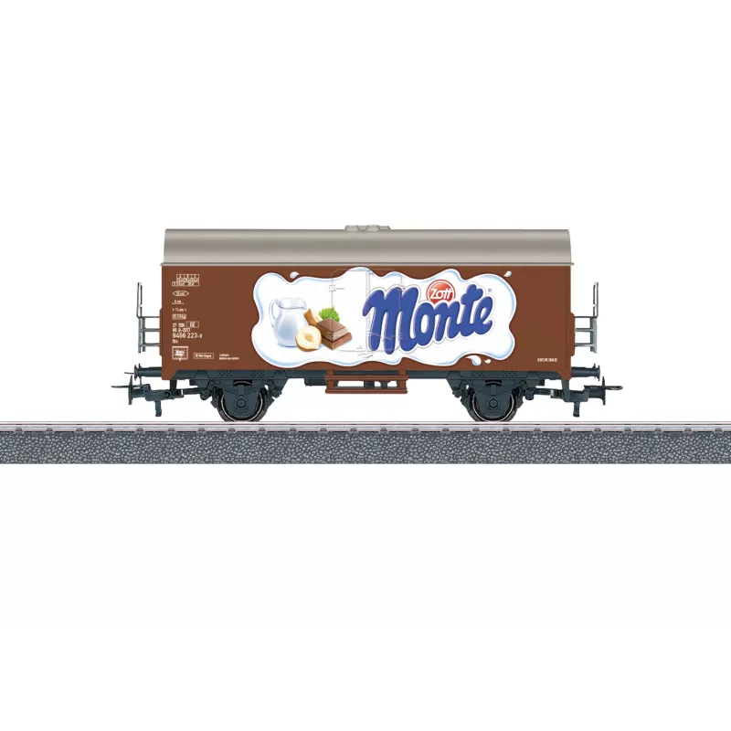 Märklin 44252 H0 Gms 30 krytý nákladný vozeň, epocha III, DB, hnedá