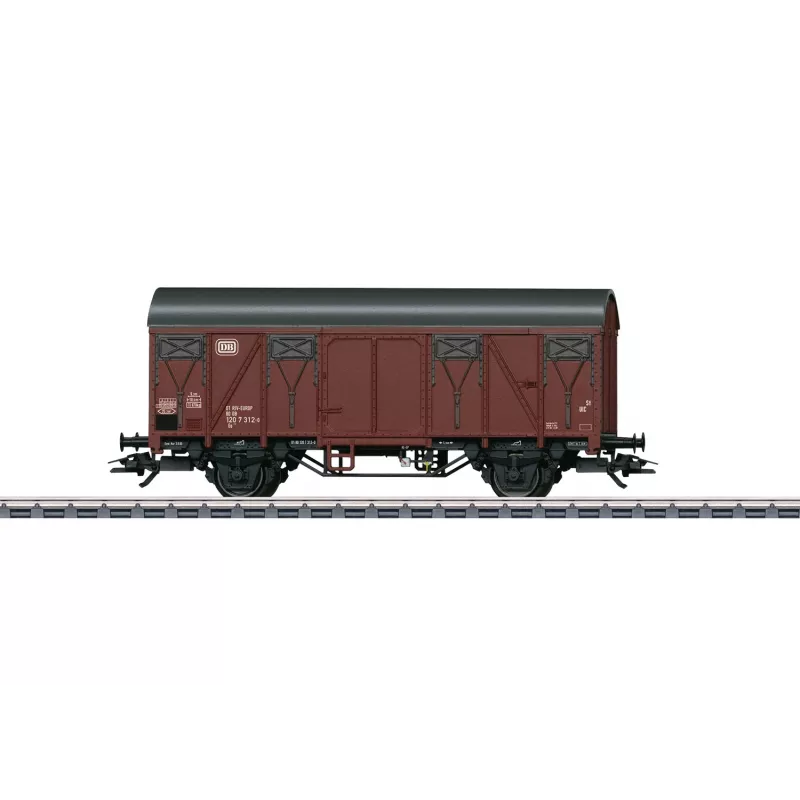 Märklin 44500 H0 krytý nákladný vagón s brzdovou plošinou, DB, epocha IV