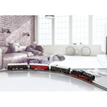 Märklin 81874 Z koľaj parná nákladná vlaková štartovacia súprava - BR 89.0, epocha III, 3 vozne, oválna koľaj, analóg DC 081874