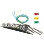 Märklin Z koľaj elektromagnetická oblúková výhybka pravá - čierna/žltá (8569)