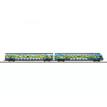 Märklin 87307 Z súprava dvojposchodových vozňov Touristik 2 DB AG (1:220, 2 vozne)