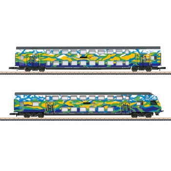 Märklin 87307 Z súprava dvojposchodových vozňov Touristik 2 DB AG (1:220, 2 vozne)