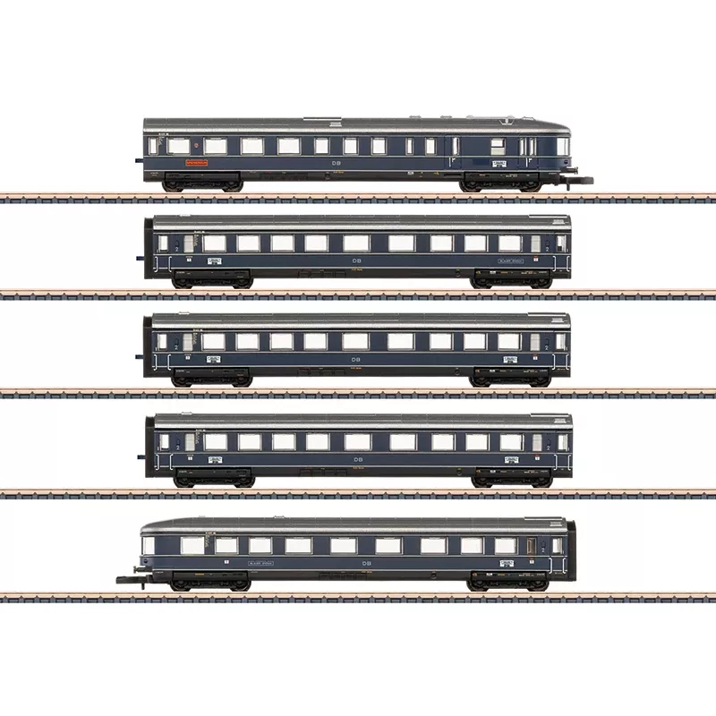 Märklin 087615 sada vozňov Z Blauer Enzian DB, MHI (sada 3 osobných vozňov)