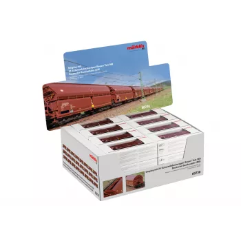 Märklin 000730 H0 24-dielna súprava vagónov s posuvnou strechou Tals 968 DB epocha IV AC