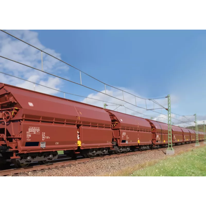 Märklin 000730 H0 24-dielna súprava vagónov s posuvnou strechou Tals 968 DB epocha IV AC