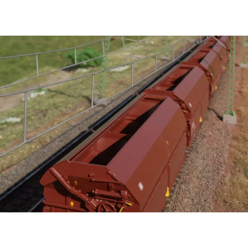 Märklin 000730 H0 24-dielna súprava vagónov s posuvnou strechou Tals 968 DB epocha IV AC
