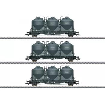 Märklin 48264 H0 3-dielna súprava sypkých silových vozňov Kds 67 DB