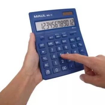 Maul MXL 12 stolná kalkulačka svetlomodrá 12-miestna batéria & solár 7267034