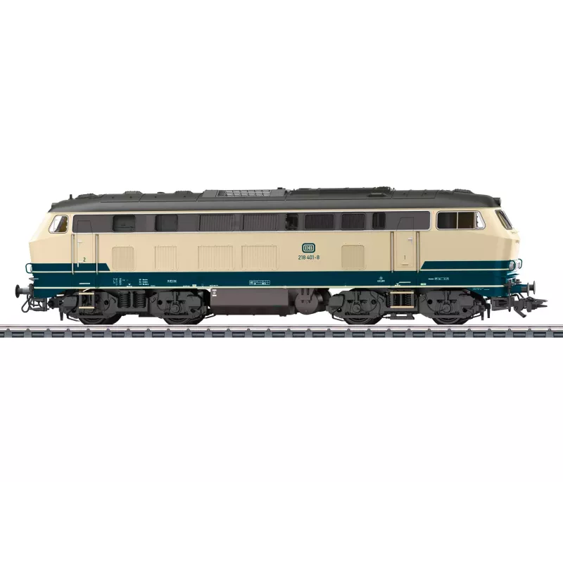 Märklin 39215 H0 dieselový rušeň rad 218 DB oceánska modrá mfx+ zvuk a LED
