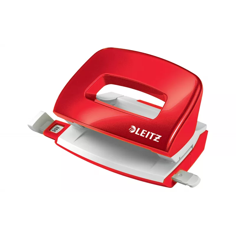 LEITZ Mini NeXXt WOW 5060 červená dierovačka 10 listov 2-dierkova 5060-10-26