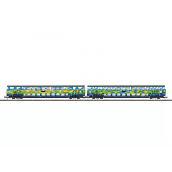 Märklin 87306 Z súprava dvojposchodových vozňov Touristik 1 DB AG - 2 dvojposchodové medzivozne
