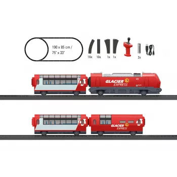 Märklin World 29348 H0 štartovacia súprava Glacier Express (29348)