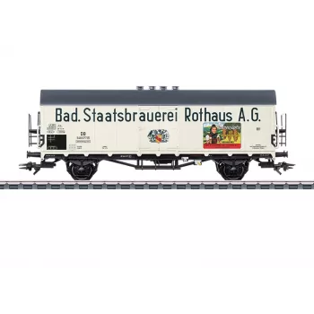 Märklin 046805 H0 AC plošinový vozeň Rlmms 580 Deutsche Bundesbahn epocha IV plošinový vozeň so stĺpikmi