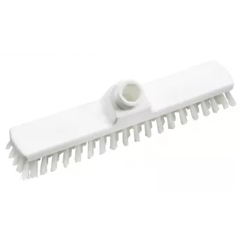 HAUG BÜRSTEN 8810 drhnúca kefa, biele polypropylén, šírka 280 mm, stredne tvrdé polyesterové štetiny