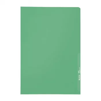 Leitz A4 zakladače dokumentov, 0,13 mm PP, zelené, balenie 100 ks 40000055