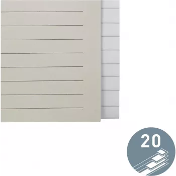 LEITZ Papierregister Blanko 20 registrových jazýčkov A4 biela s univerzálnym dierovaním 12203085
