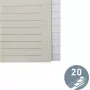 LEITZ Papierregister Blanko 20 registrových jazýčkov A4 biela s univerzálnym dierovaním 12203085