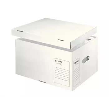Leitz 61040000 Infinity archívny box, biela, balenie 10 ks, A4/Folio, stohovateľný, recyklovaný kartón