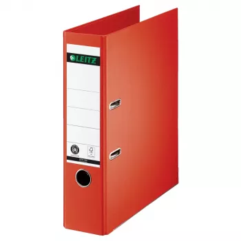 LEITZ 180° pákový zakladač A4 80 mm svetločervený kartón 1007-00-20