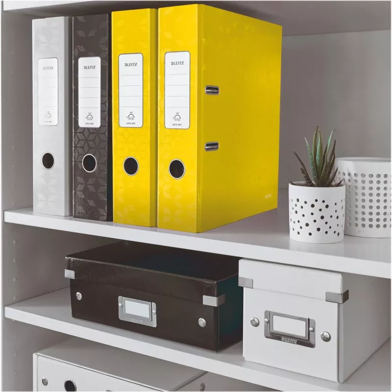 Leitz 180° WOW A4 zakladač žltý 80mm chrbát 600 listov karton 10050016