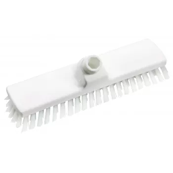 Haug Bürsten 8770 drhnúca kefa, biely PP korpus, PBT štetiny, 300 mm široká