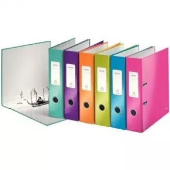 LEITZ WOW 180° zakladač A4 80 mm triedené farby (balenie 10 ks) 1005-10-99