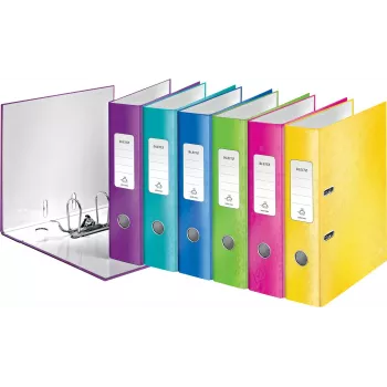 LEITZ WOW 180° zakladač A4 80 mm triedené farby (balenie 10 ks) 1005-10-99