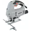 BRÜDER MANNESMANN M12781 800W elektronická priamočiara píla s 4-stupňovým kyvadlovým pohybom, výmenou pílového listu bez náradia, 0-3000 zdvihov/min, hĺbka rezu do dreva 80 mm
