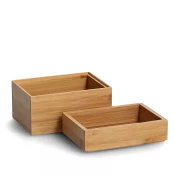 Zeller Natural organizérové boxy 17 x 12 x 12 cm (13319)