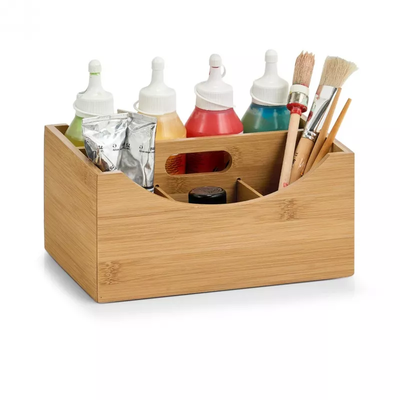 Zeller Úložný box Natural 25 x 18 x 12 cm bambus 13336