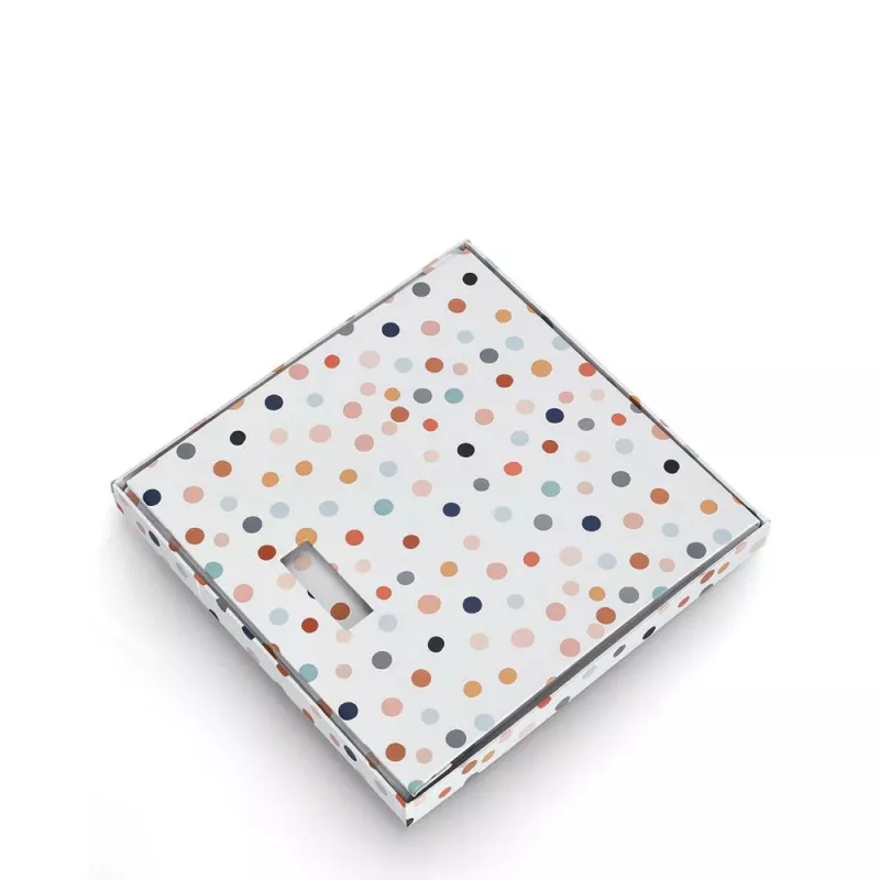 Zeller Dots Biela úložná krabica s bodkami 33,5 x 33 x 32 cm 14476